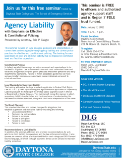 Agency Liability - Daytona State College