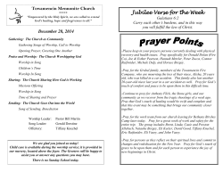 Jubilee Verse for the Week - Towamencin Mennonite Church