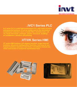 .IVC1 Series PLC .VT/VK Series HMI