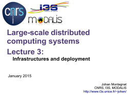 Large-scale distributed computing systems Lecture 3: