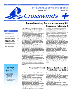 January Crosswinds (newsletter)