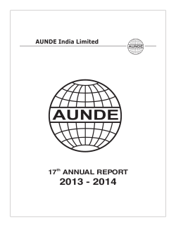 here - AUNDE India Limited