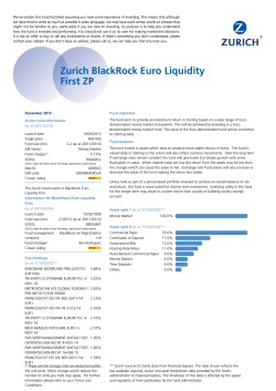 Zurich BlackRock Euro Liquidity ZP