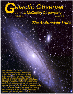 the latest JJMO Newsletter! - John J. McCarthy Observatory