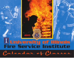 2015 Distributed Print Calendar - Illinois Fire Service Institute
