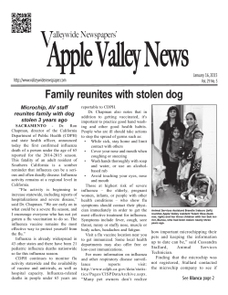 APPLE VALLEY NEWS - Valleywide Newspapers