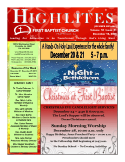 December 18, 2014 - First Baptist Church Prattville