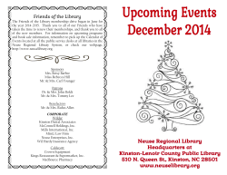 Friends of the Library - Neuse Regional Library
