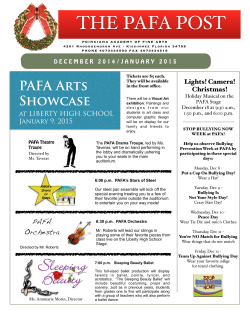 Read the latest PAFA POST school newspaper here.