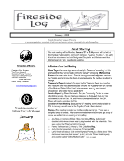 Newsletter - Fireside Story League
