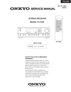 SERVICE MANUAL