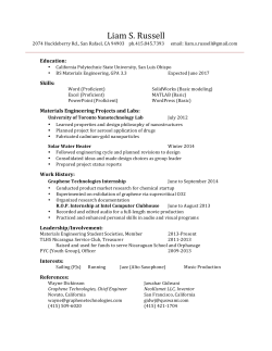 download resume - Liam S. Russell