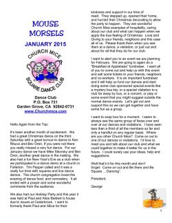 MOUSE MORSELS - Church Mice Square Dance Club