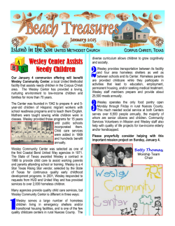 January Newsletter - Island in the Son United Methodist Church