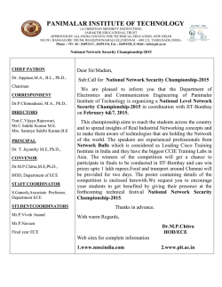 Invitation - Panimalar Institute of Technology