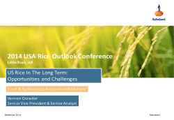 Vernon Crowder - USA Rice Federation