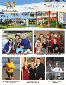 January 2015 - Ponte Vedra Inn and Club
