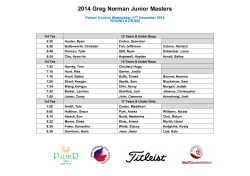2014 Greg Norman Junior Masters
