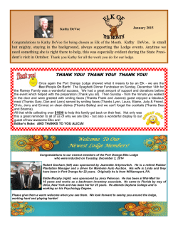 january elk of month - Port Orange Elks Lodge 2723