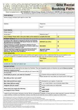 Download a booking form
