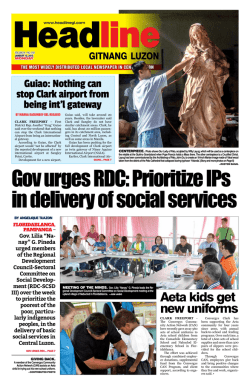 Gov urges RDC: Prioritize IPs in delivery of social services