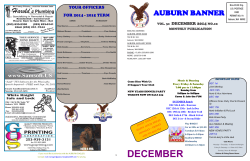DECEMBER - Auburn Eagles Aerie # 2298 Auxiliary # 2298