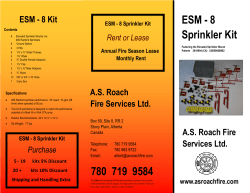 ESM - 8 Sprinkler Kit 780 719 9584