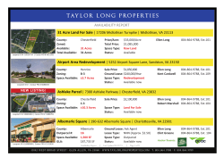 Availability-Report - Taylor Long Properties