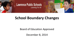 Board-Approved Boundary Changes