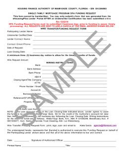 housing finance authority of miami