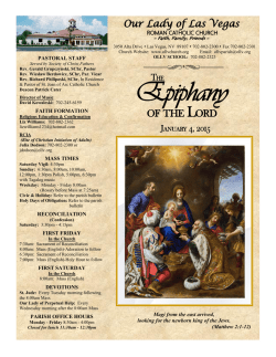 January 4, 2015 - Our Lady of Las Vegas Roman Catholic Church