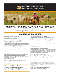 ANNUAL TRAINING CONFERENCE - Washington Association of