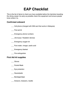 EAP Checklist! - Powered By Jeff