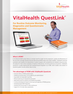 Download Factsheet - VitalHealth Software
