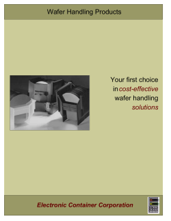 Electronic Container Catalog - Electronic Container Corporation