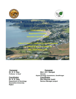 National Workshop on Socio-Environmental Issues in Coastal Area