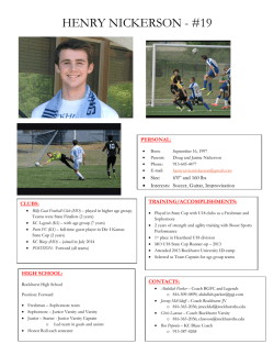 HENRY NICKERSON - #19