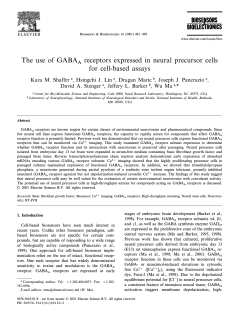 The use of GABAA receptors expressed in neural