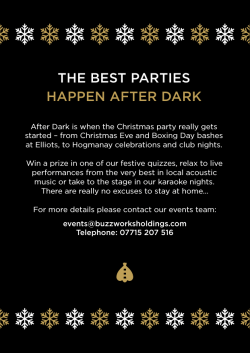 Download our festive listings