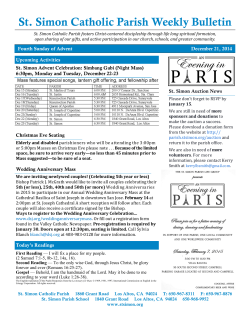 View the PDF - St. Simon Parish