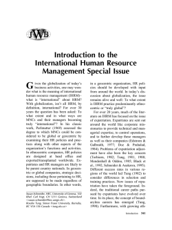 Introduction to the International Human Resource