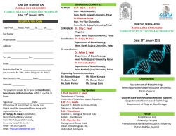 One Day Seminar on Animal DNA Barcoding Current Status, Trends