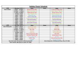 View Schedule - Rome Select Basketball