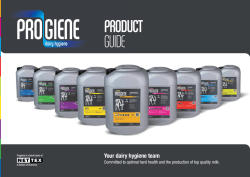 brochure download - Progiene Dairy Hygiene