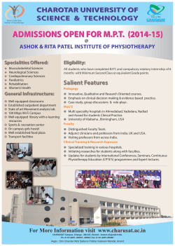 Physio MPT Flyer