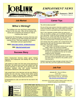 job talk newsletter
