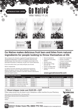 Go Native makes delicious fruit bars and bites from natural