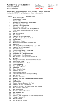 Bugbrooke Auction Catalogue