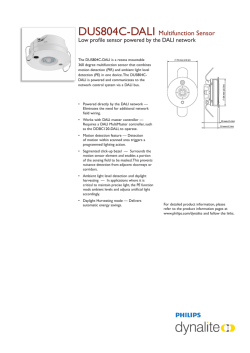 DUS804C-DALI Data Sheet NOV 14
