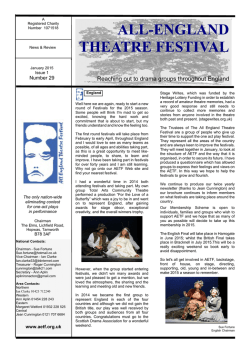 January 2015 - All England Theatre Festival